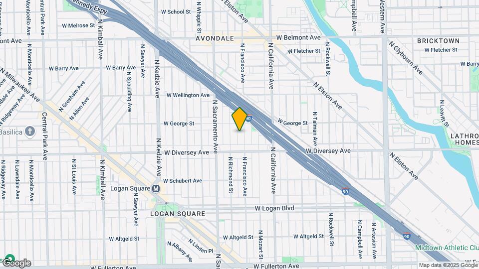 2838 N Francisco Ave, Unit 2B Map and Location Details