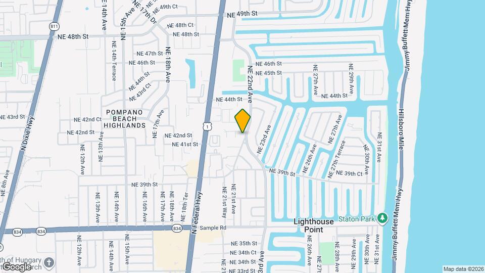 4121 NE 22nd Ave Map and Location Details