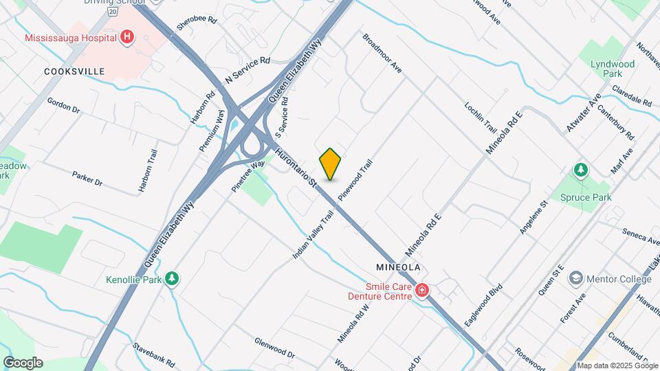 1505 Hurontario St Map and Location Details