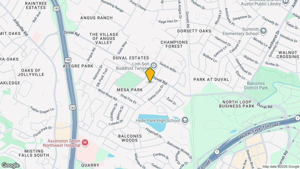 11711 Shoshone Dr Map and Location Details