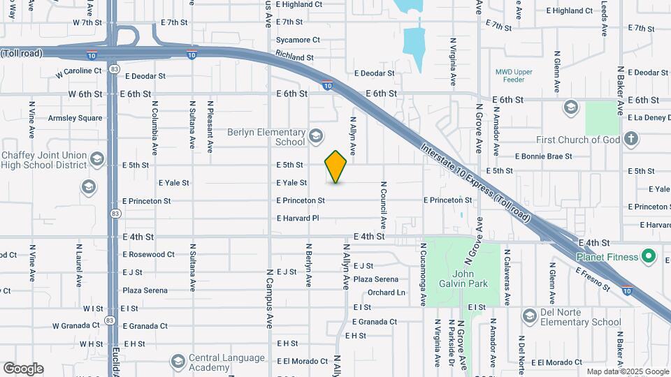 848 E Yale St Map and Location Details