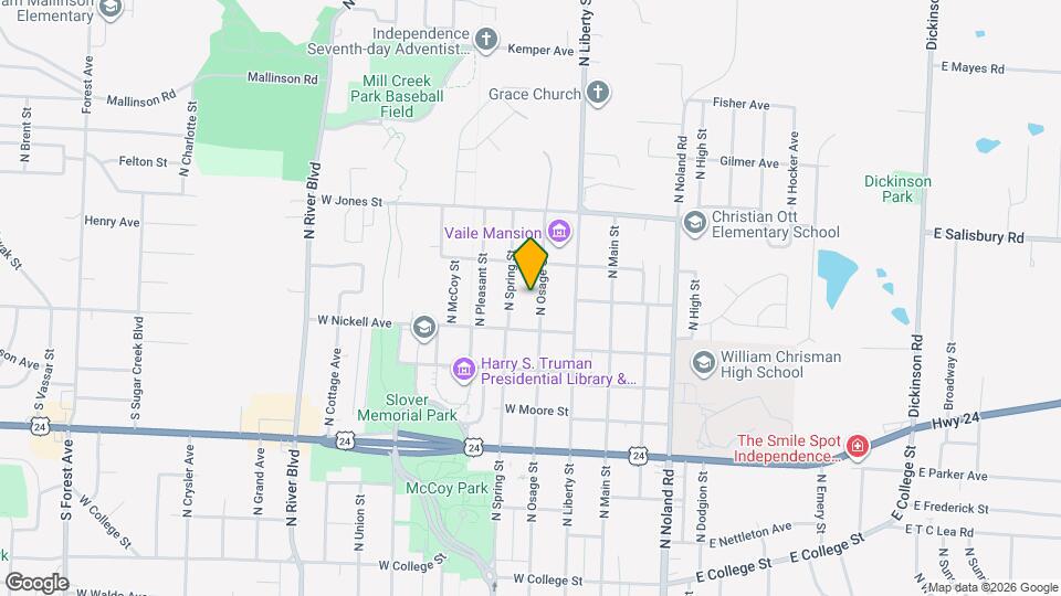1324 N Osage St Map and Location Details