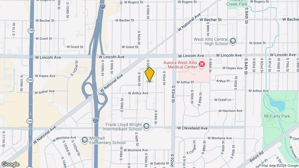 2450 S 95th St Map and Location Details