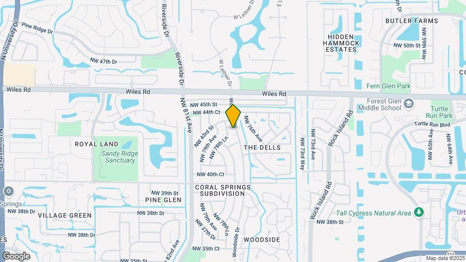 4280 Woodside Dr Mapa y Detalles de la Ubicación