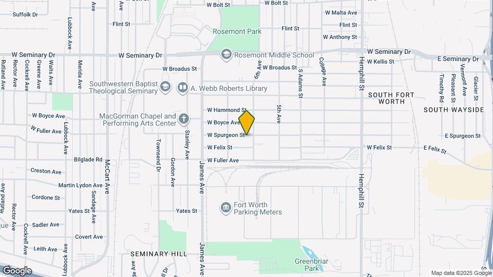 1417 W Spurgeon St Map and Location Details