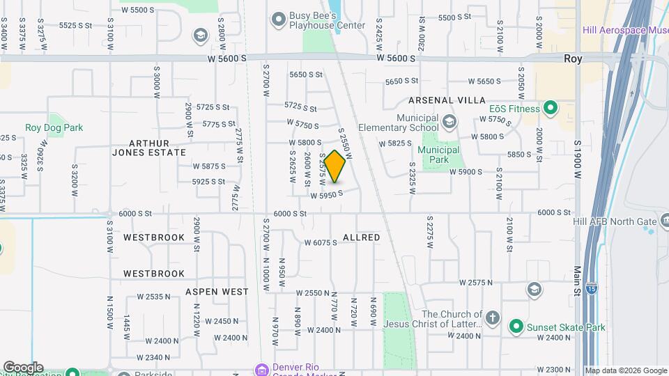 2566 W 5950 S Map and Location Details