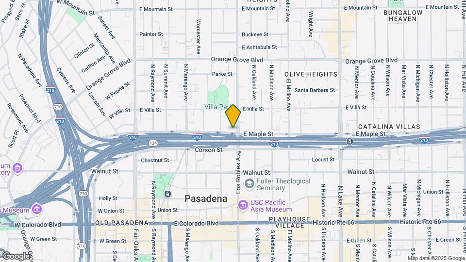 389 N Los Robles Map and Location Details