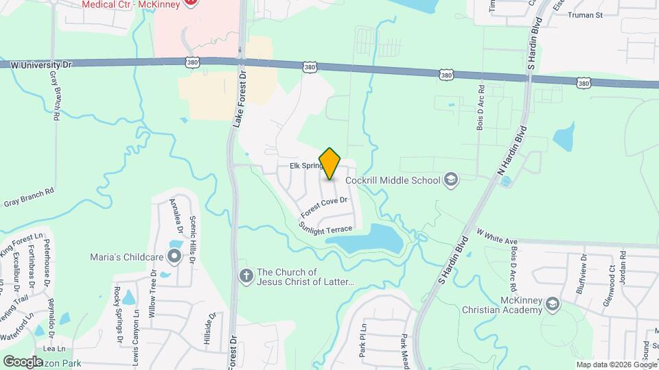 1409 Shady Bend Dr Map and Location Details