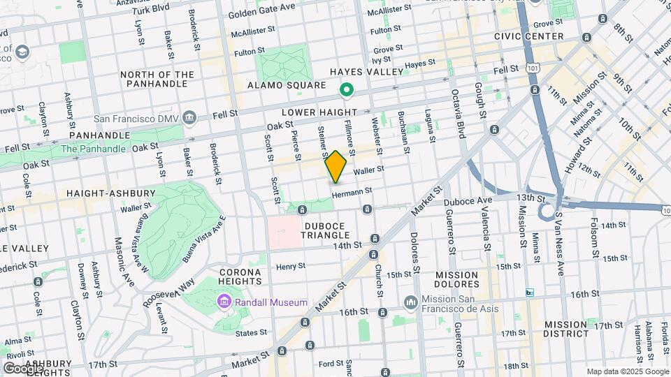 118 Steiner St Mapa y Detalles de la Ubicación