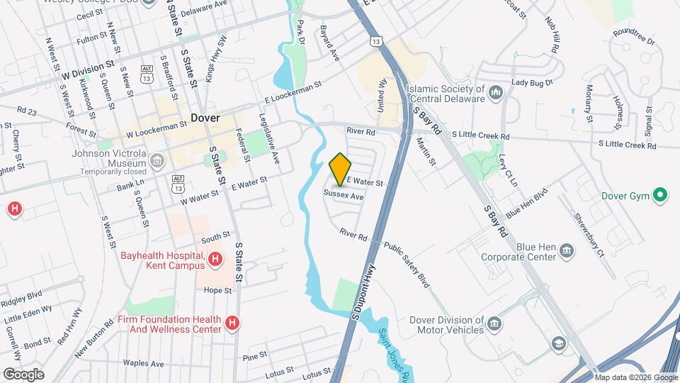 The Willows at Dover Map and Location Details