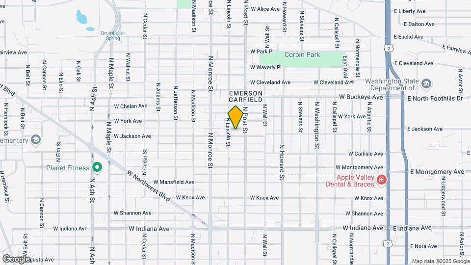 820 W Jackson Ave Map and Location Details