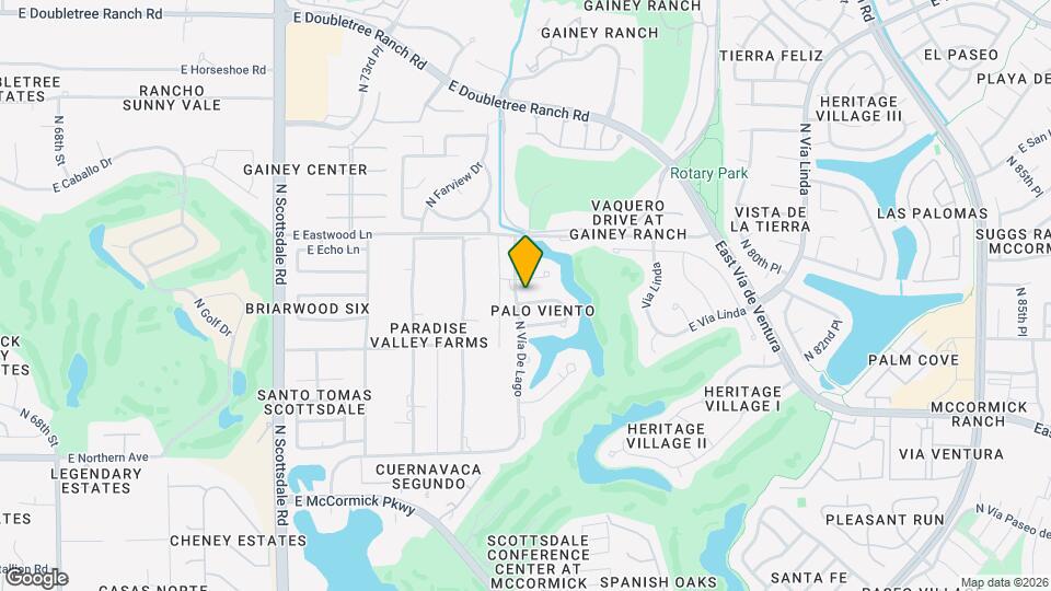 7606 E Vía De Lindo Map and Location Details