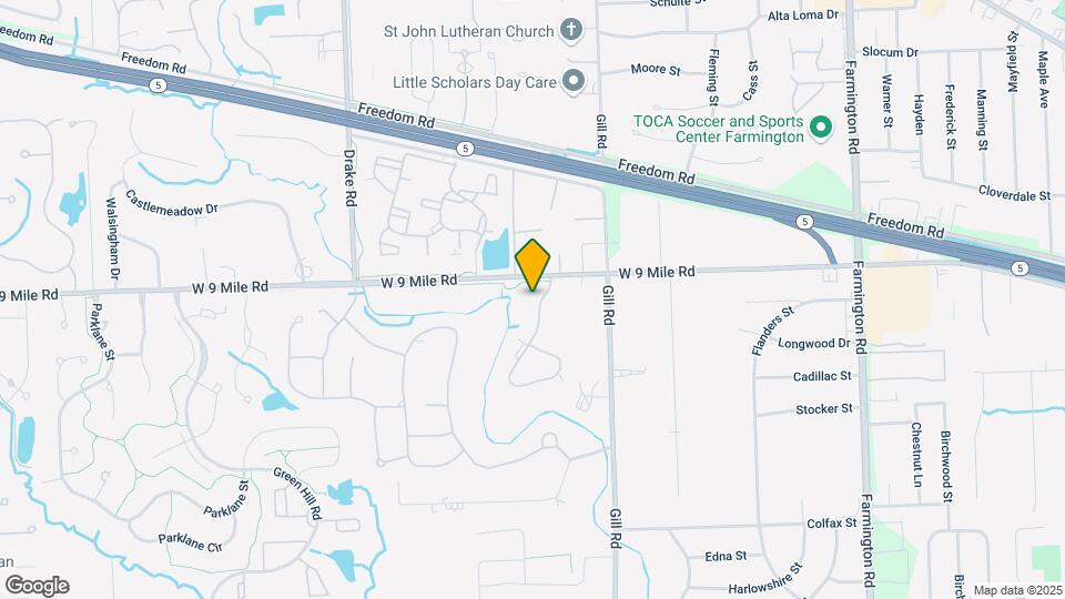 Creekside of Farmington Hills Apartments Mapa y Detalles de la Ubicación