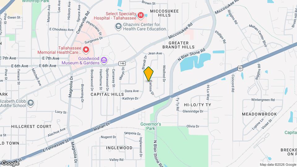 1136 Carissa Dr Map and Location Details