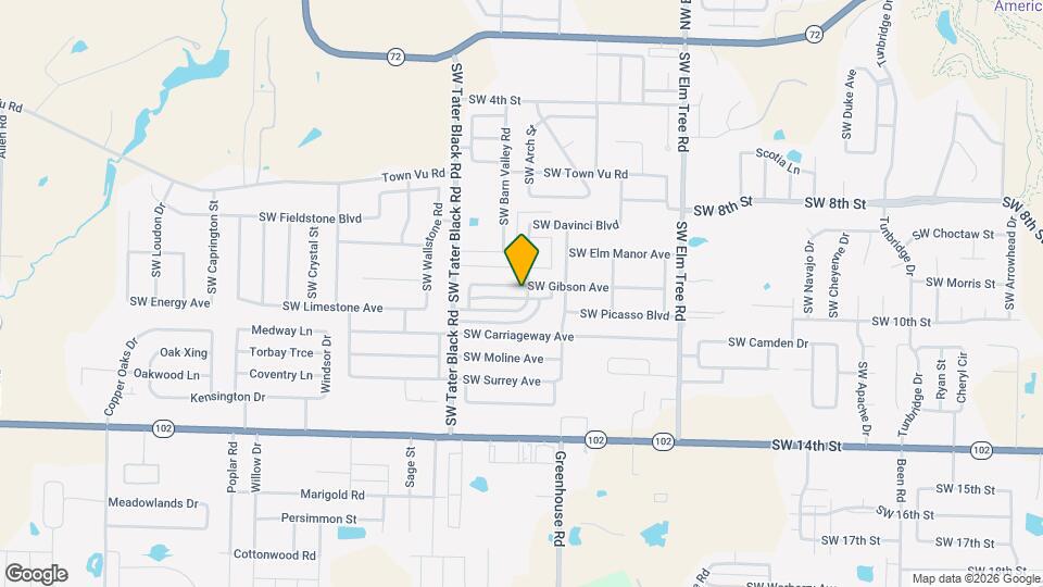 3801 SW Gibson Ave Map and Location Details