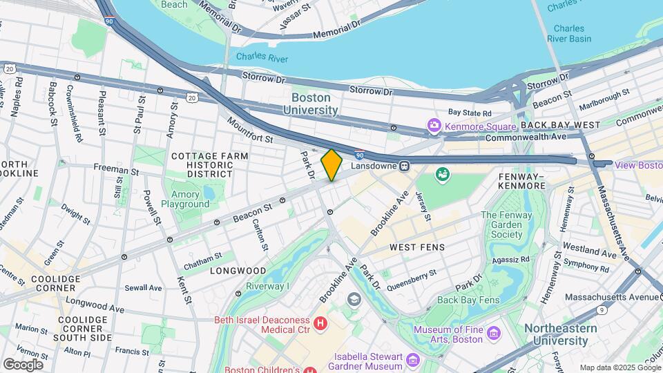 867 Beacon St, Unit 5B Map and Location Details