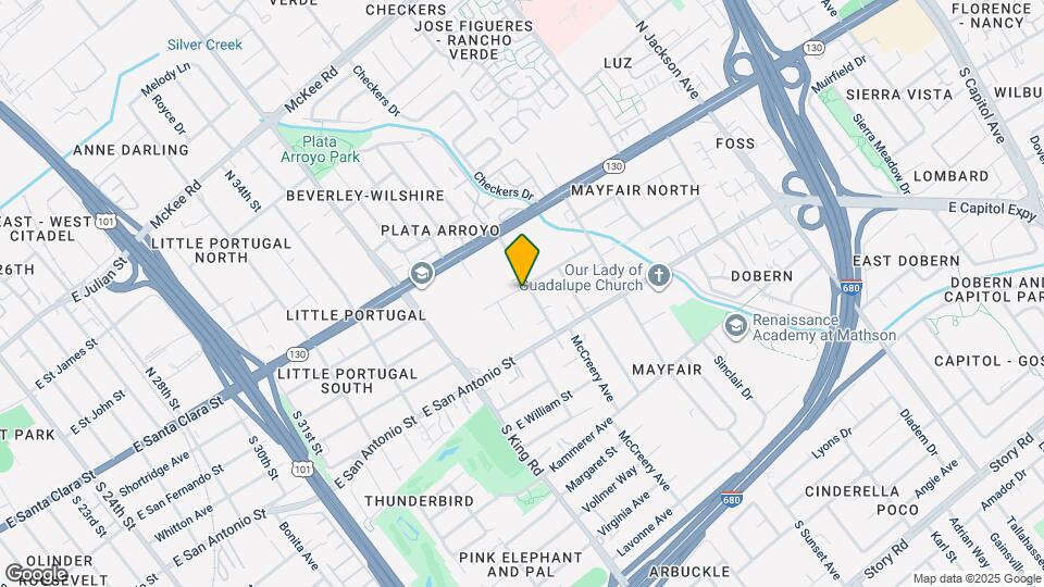 105 McCreery Ave Map and Location Details