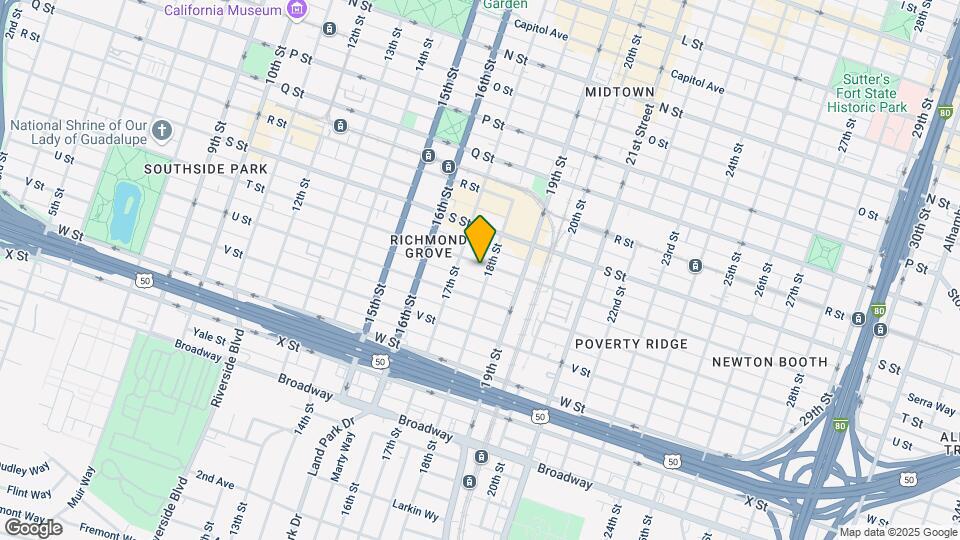 1724 T St Mapa y Detalles de la Ubicación