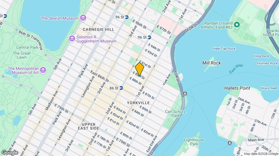 326 E 89th St Mapa y Detalles de la Ubicación