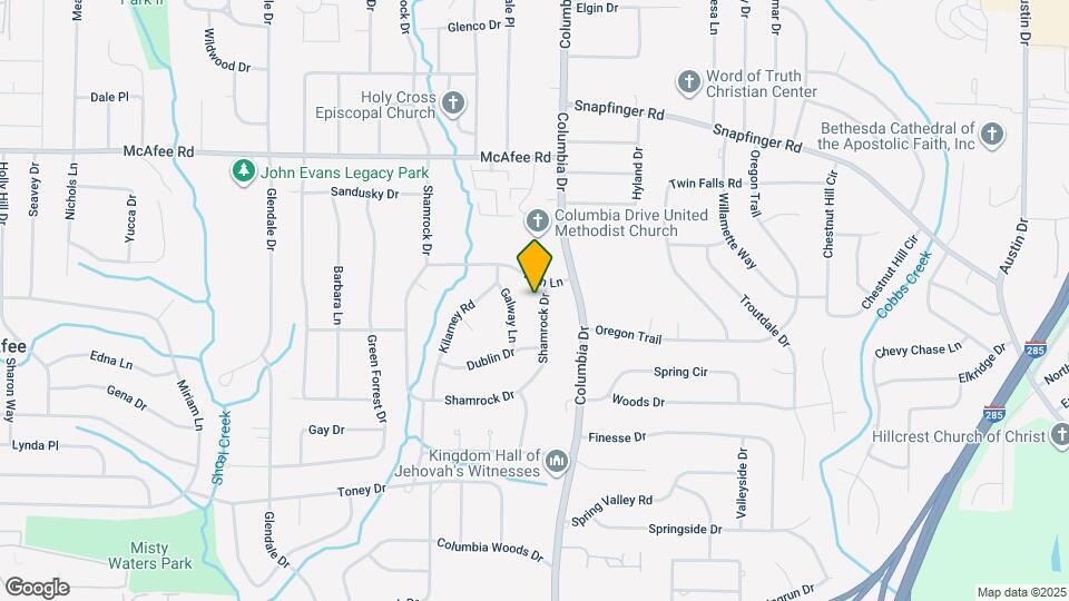 2434 Shamrock Dr Map and Location Details