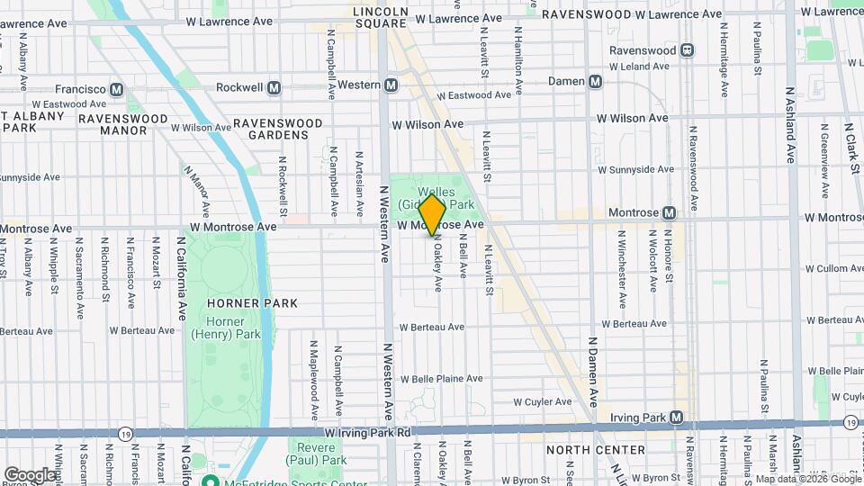 4340 N Oakley Ave Map and Location Details