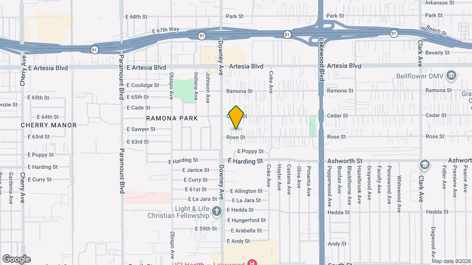 8531 Rose St Mapa y Detalles de la Ubicación