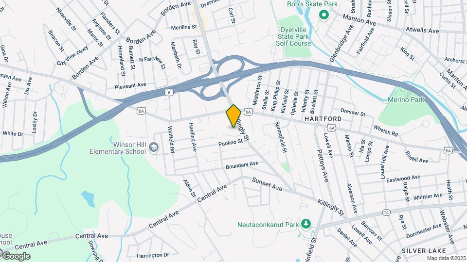 336 Killingly St Mapa y Detalles de la Ubicación