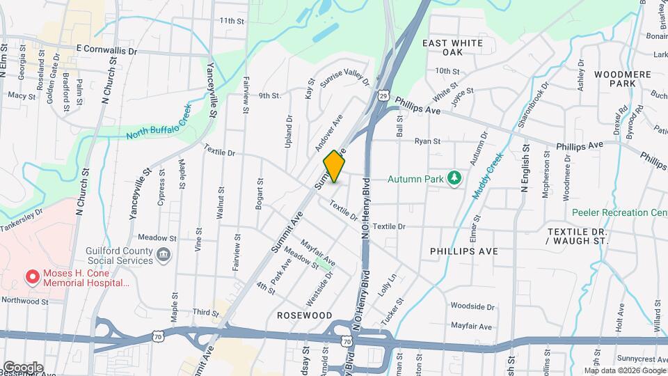 1509 Park Ave Map and Location Details