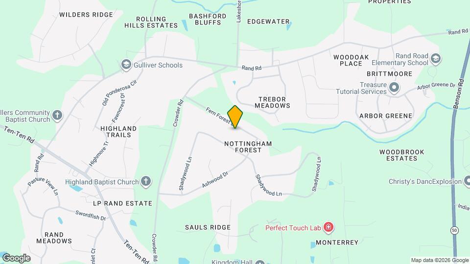 144 Fern Forest Dr Map and Location Details