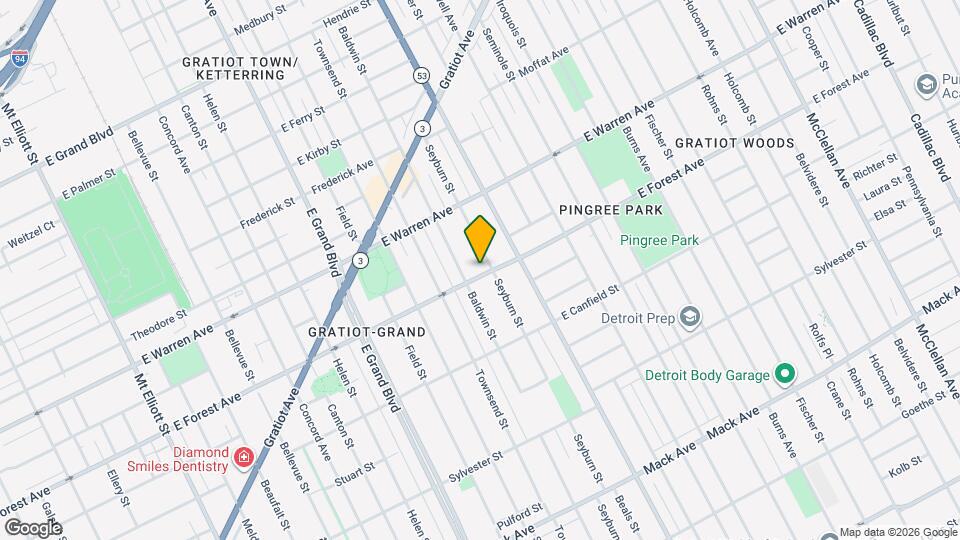 7733 E Forest Ave Mapa y Detalles de la Ubicación