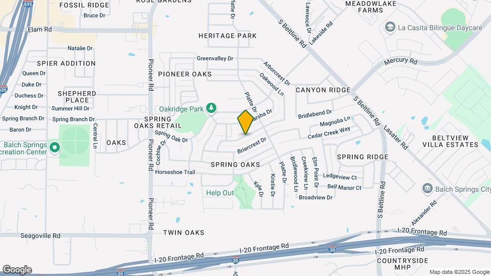 14424 Oakwood Ln Map and Location Details