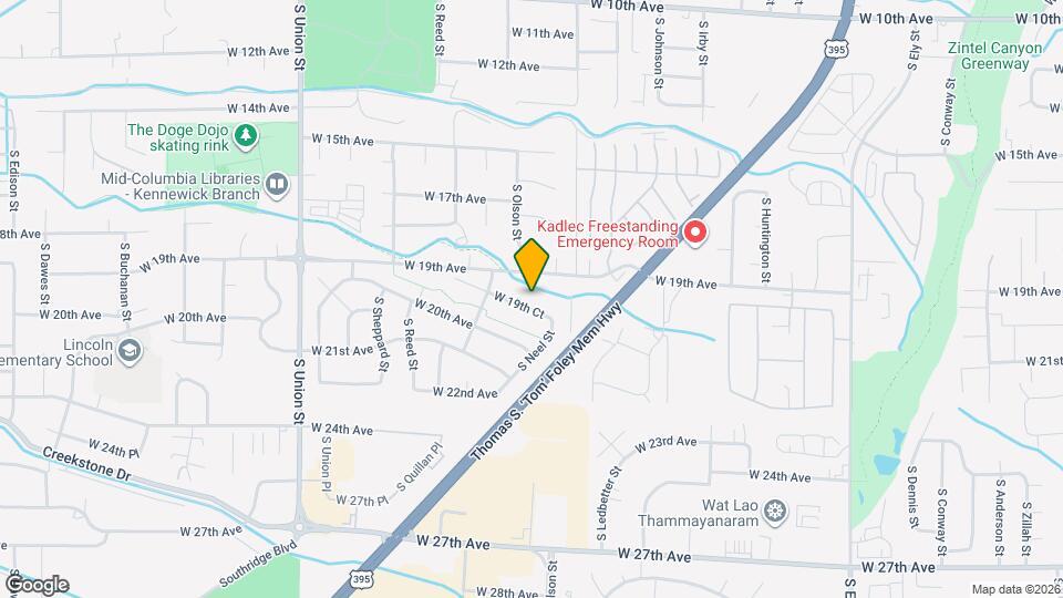 3706 W 19th Ct Map and Location Details