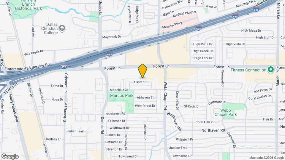 3007 Allister St Map and Location Details