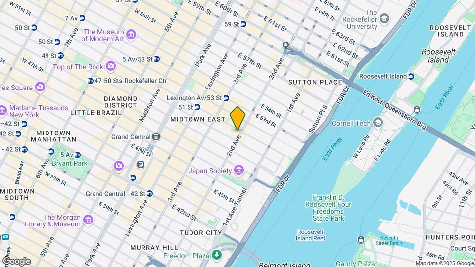 957 Second Ave Map and Location Details