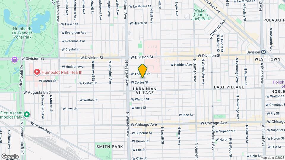 1042 N Oakley Blvd Map and Location Details