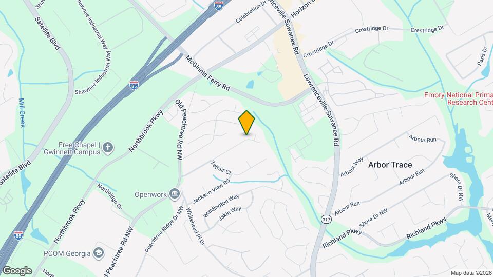 587 Jackson Park Ln NW Map and Location Details