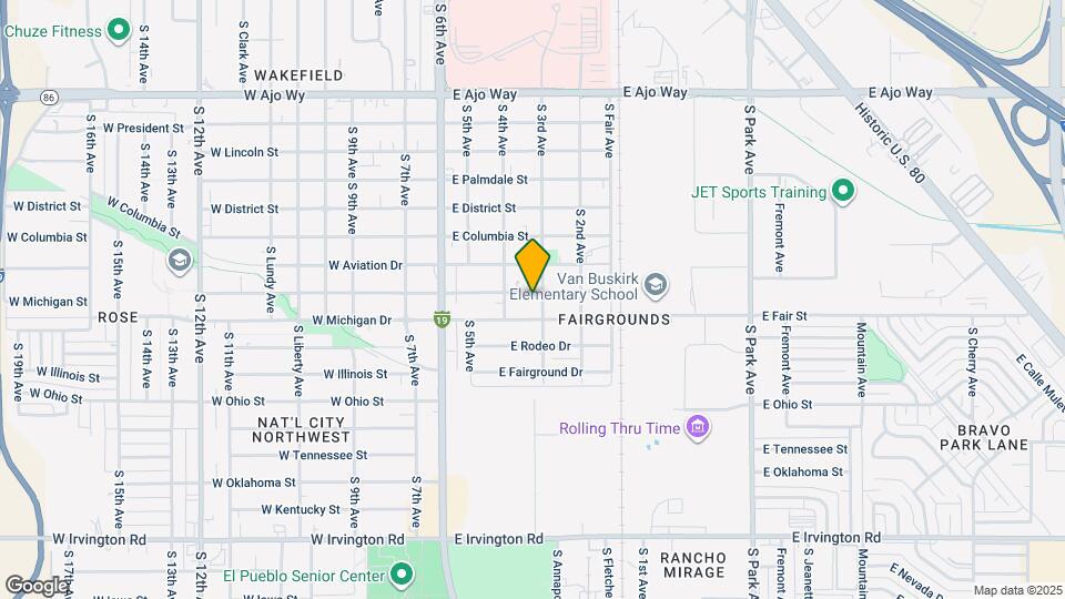 232 E Pennsylvania Dr, Unit 1 Mapa y Detalles de la Ubicación