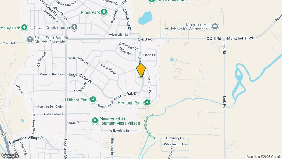 1340 Legend Oak Dr Map and Location Details