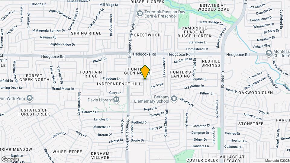 7800 Clark Springs Dr Map and Location Details