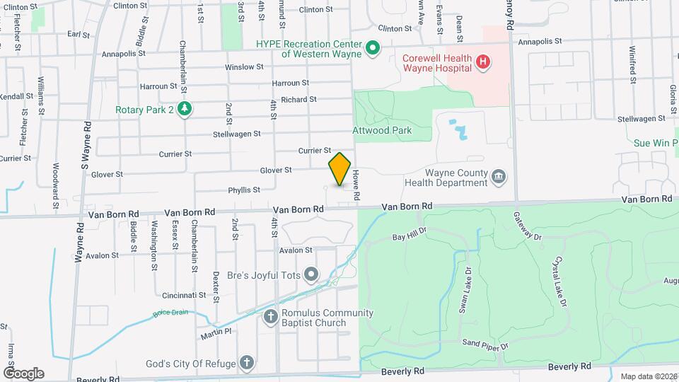 5708 Howe Rd Map and Location Details