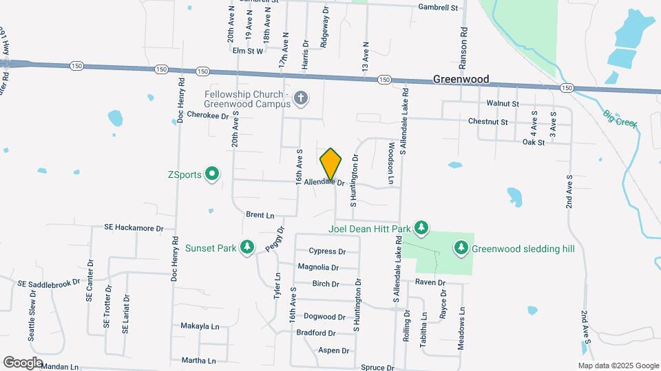 1501 Allendale Dr Map and Location Details