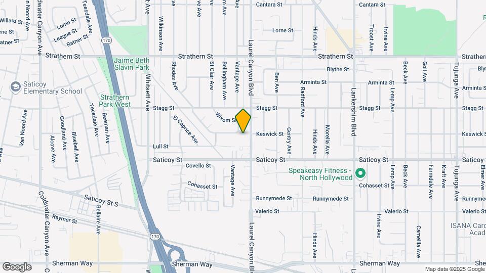 7651 Laurel Canyon Blvd Map and Location Details
