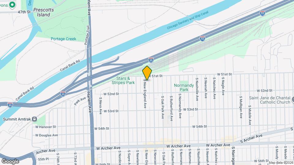 5121 S New England Ave Map and Location Details