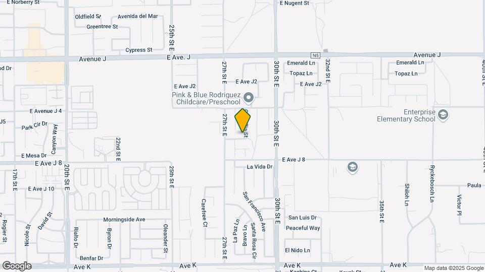 2739 E Ave J6 Mapa y Detalles de la Ubicación