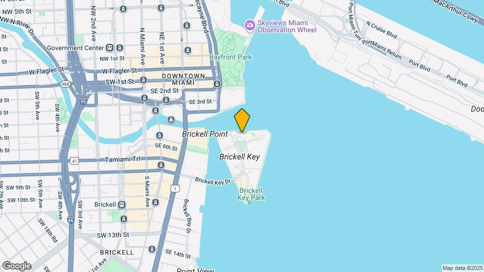 900 Brickell Key Dr Map and Location Details