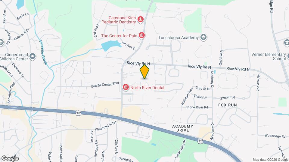 1032 Fairfax Dr Map and Location Details