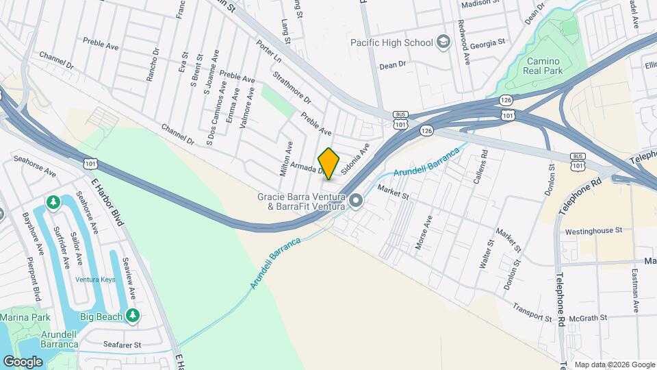 828 Empire Ave Map and Location Details