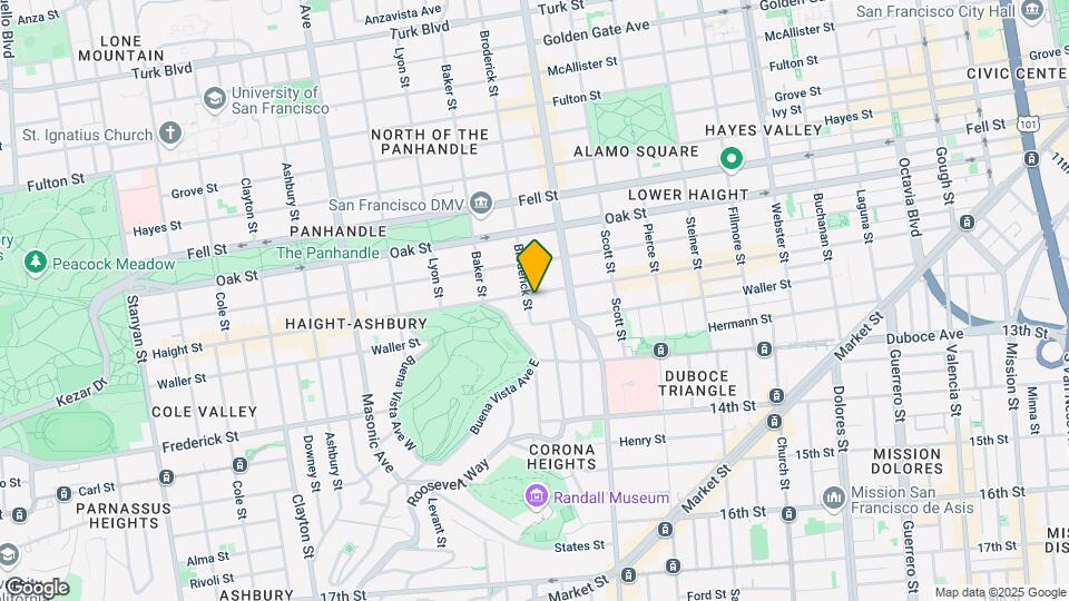 987 Haight St Map and Location Details