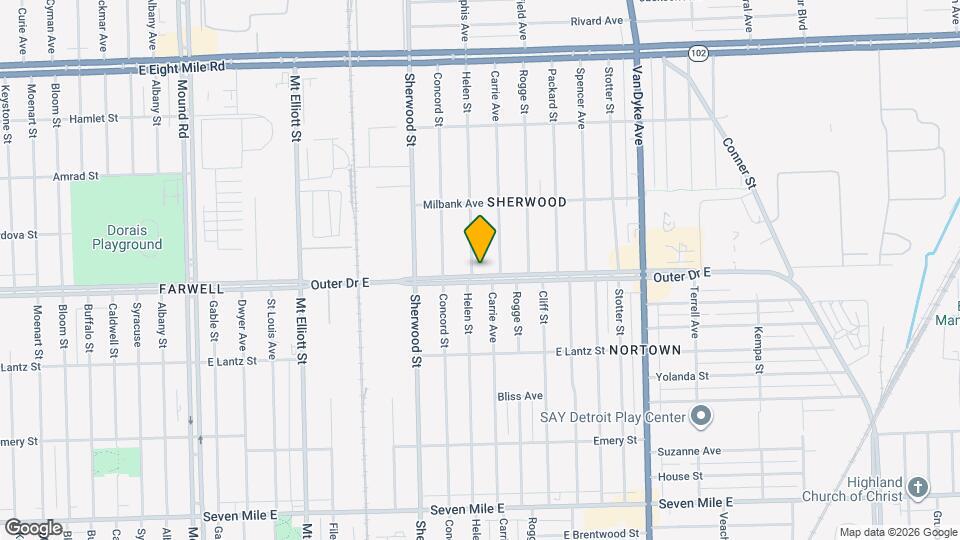 4143 Outer Dr E, Unit Upper Map and Location Details