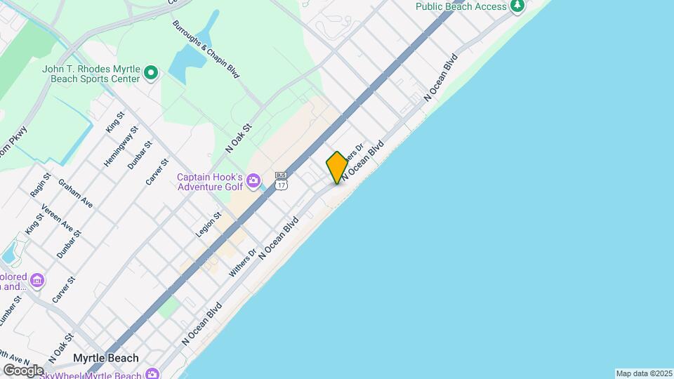 2500 N Ocean Blvd Mapa y Detalles de la Ubicación
